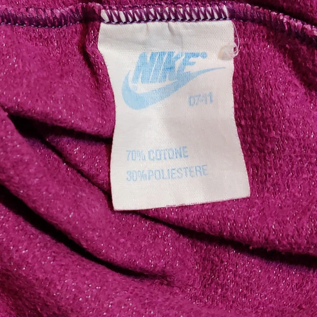 80s purple Nike sweatshirt made in Italy