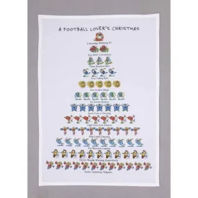 A Football Lover's Christmas Kitchen Tea Towel