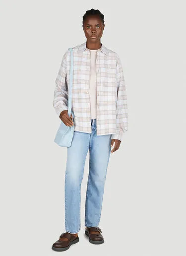 Acne Studios  |Other Plaid Patterns Casual Style Long Sleeves Cotton