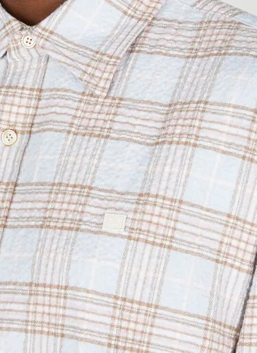 Acne Studios  |Other Plaid Patterns Casual Style Long Sleeves Cotton