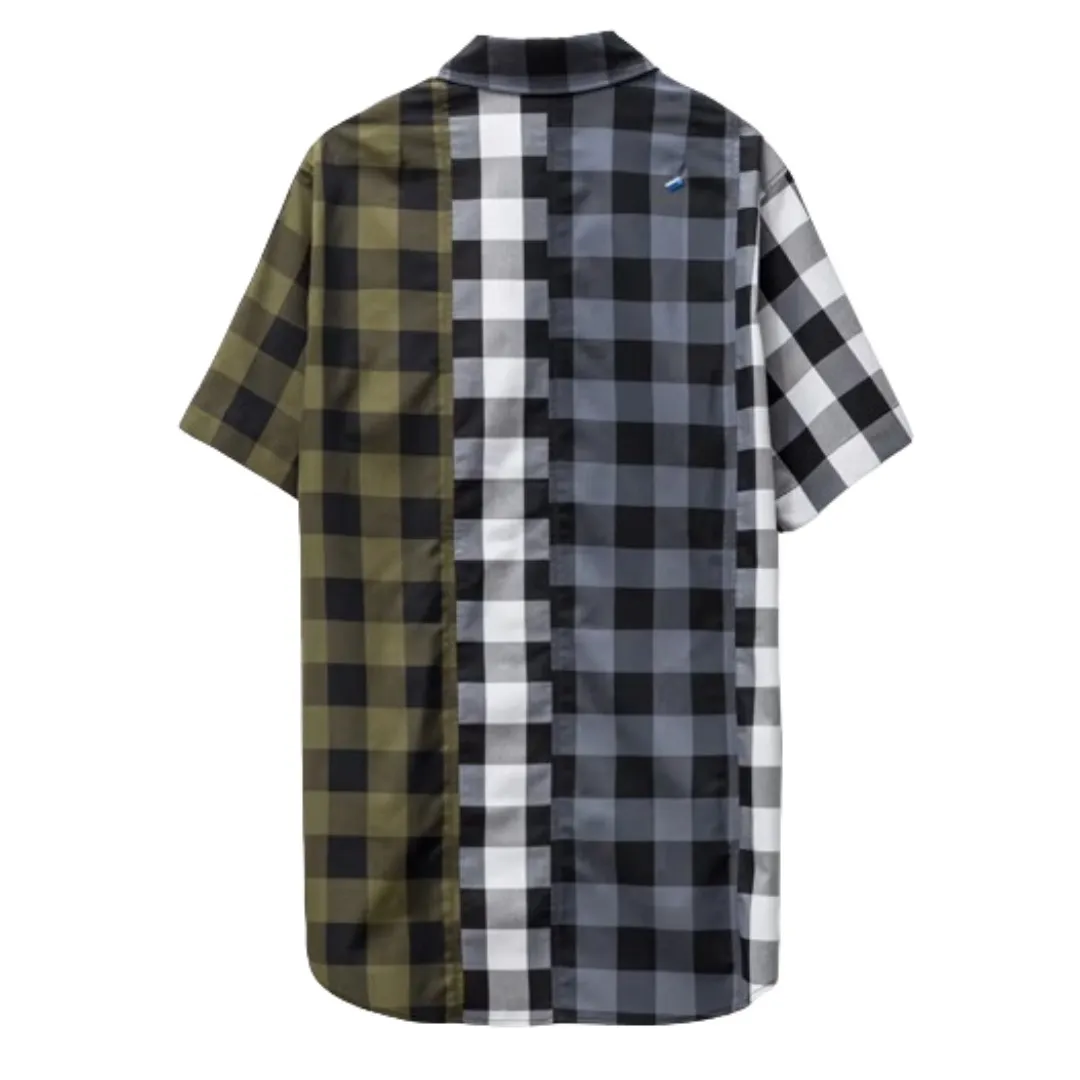 ADERERROR  |Other Plaid Patterns Street Style Cotton Short Sleeves