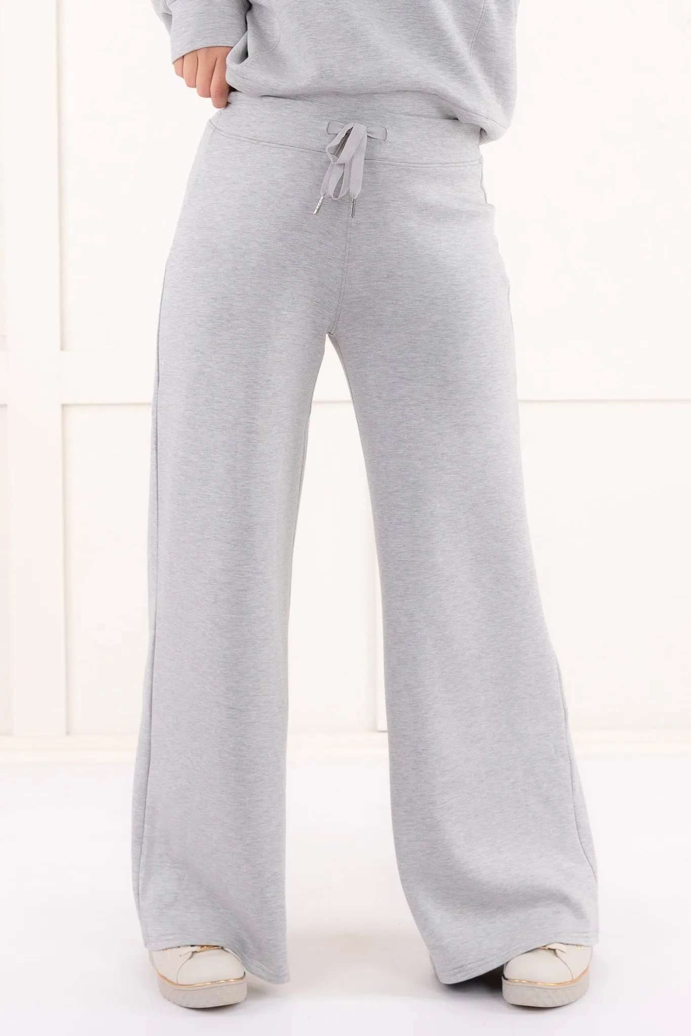 Airessentials Wide Leg Pant - Light Grey Heather | SPANX