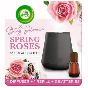 AirWick Essential Mist Stacey Solomon Diffuseur et recharge Roses de printemps 20 Ml