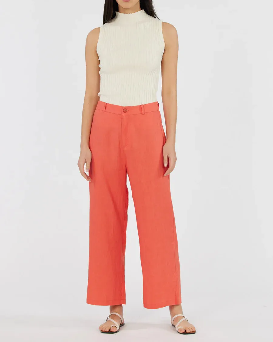 Amelius - Barossa Linen Pant Poppy