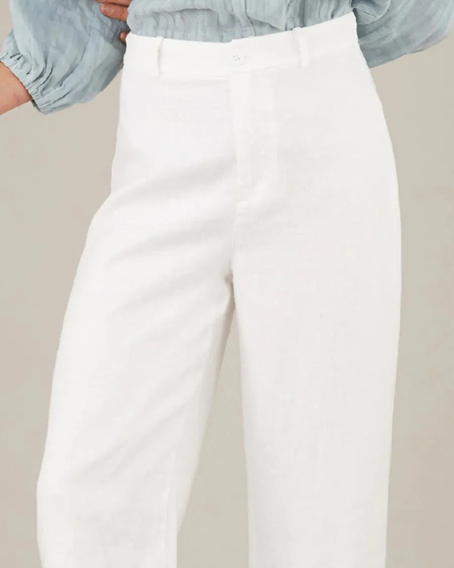 Amelius - Barossa Linen Pant White