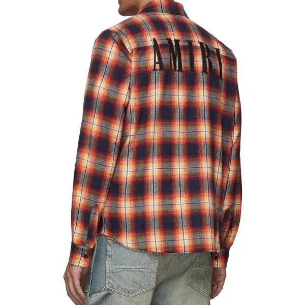 AMIRI  |Other Plaid Patterns Unisex Street Style Long Sleeves Cotton