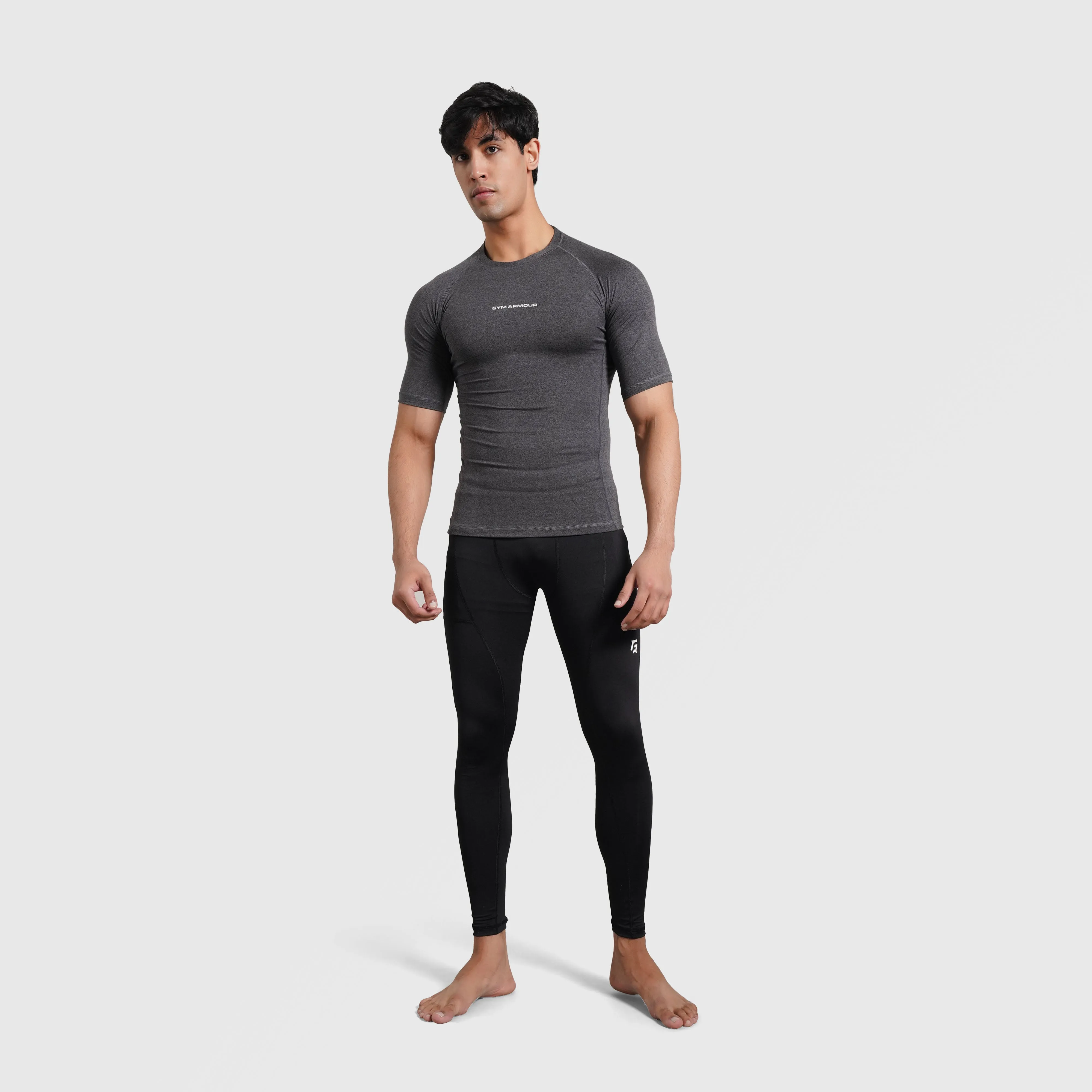 Armour Compression Shirt (MLNG-Charcoal)