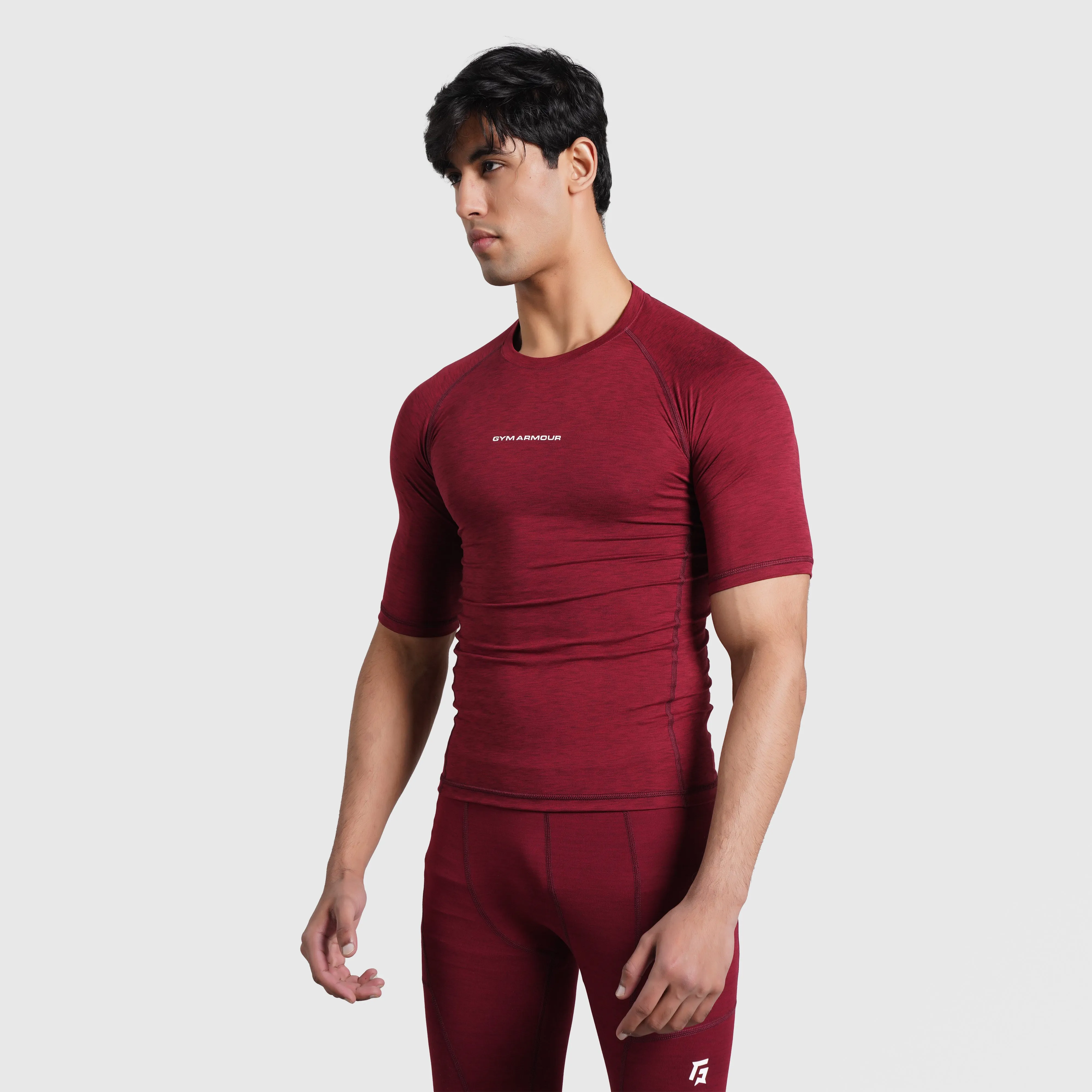 Armour Compression Shirt (MLNG-Maroon)