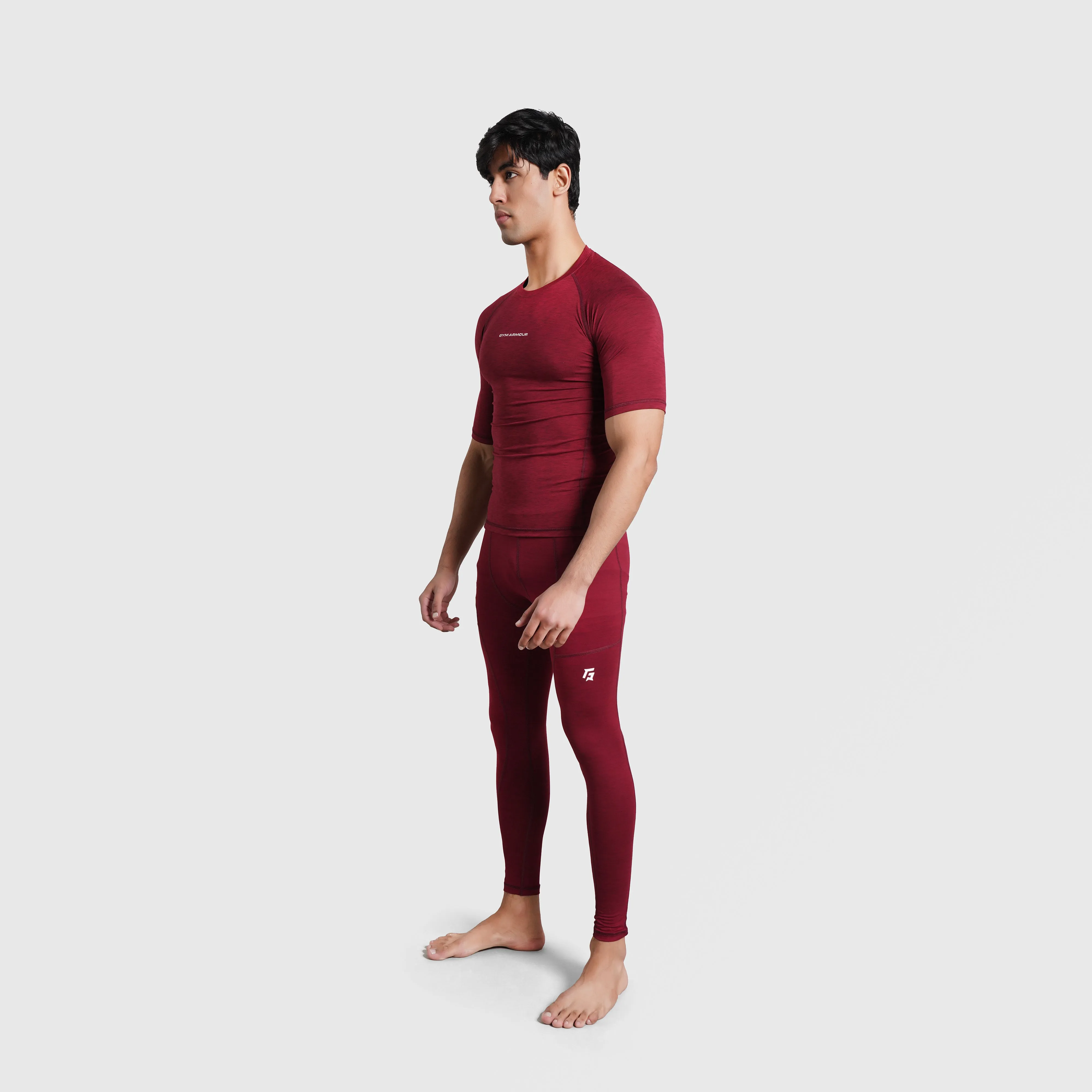 Armour Compression Shirt (MLNG-Maroon)