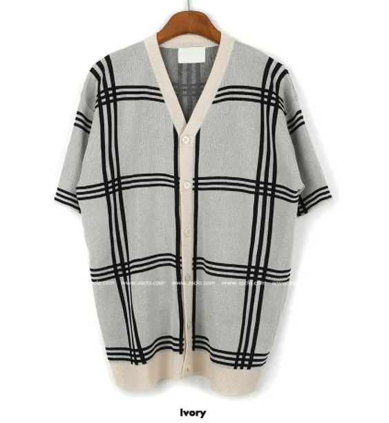 ASCLO  |Other Plaid Patterns Unisex Street Style Cardigans