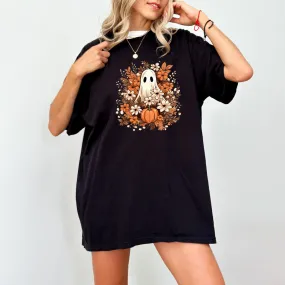 Autumn Ghost Halloween T Shirt for Women