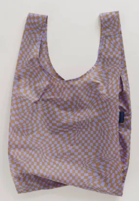 Baggu: Standard Reusable Bag Lavender Trippy Checker