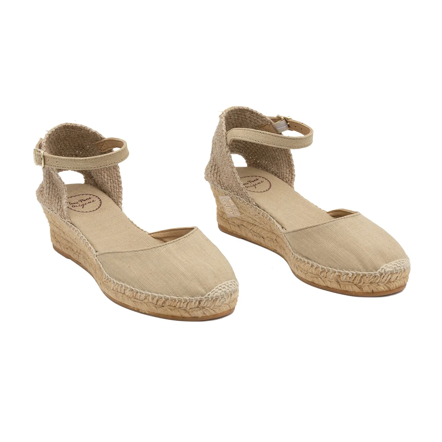 Basic Linen Wedge Espadrille for Women - Romina