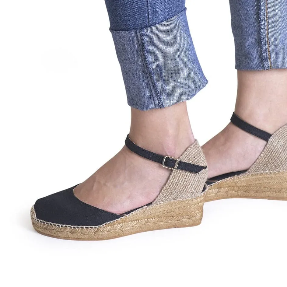 Basic Linen Wedge Espadrille for Women - Romina