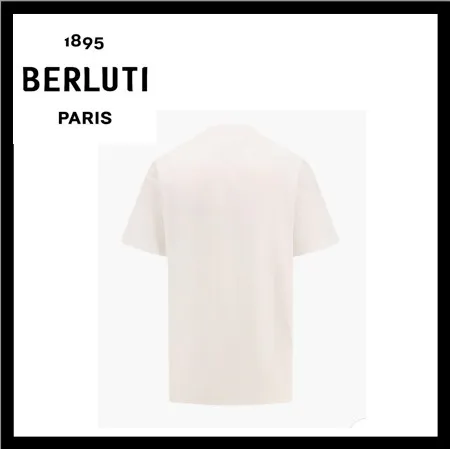 Berluti  |Unisex Cotton Logo Luxury T-Shirts