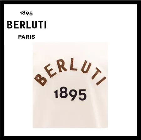 Berluti  |Unisex Cotton Logo Luxury T-Shirts