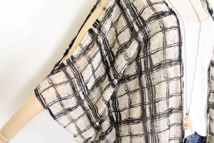 boohoo  |Other Plaid Patterns Street Style Cropped Medium Cardigans