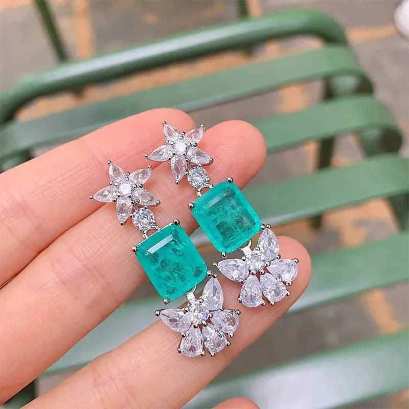 Butterfly Flower Style Earrings For Women S4262456