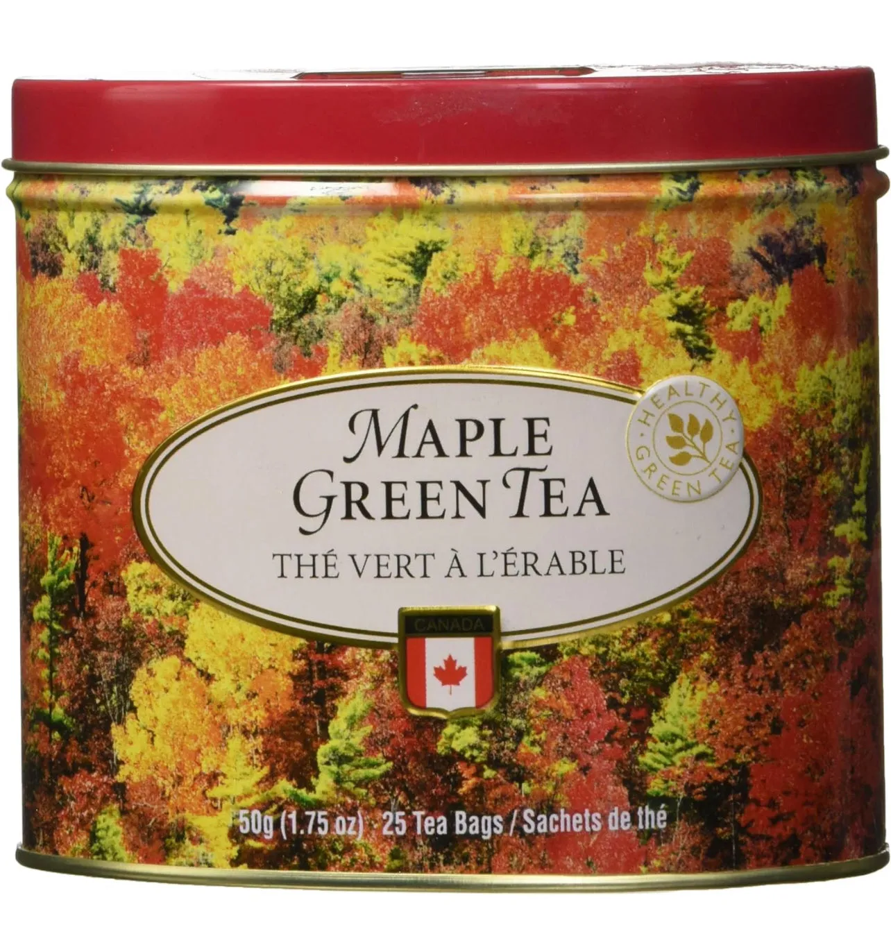 CANADA TRUE Black Maple green Tea -25Tea Bags 50g Can