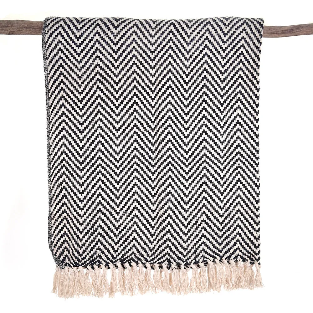 Cara Throw Blanket - Black