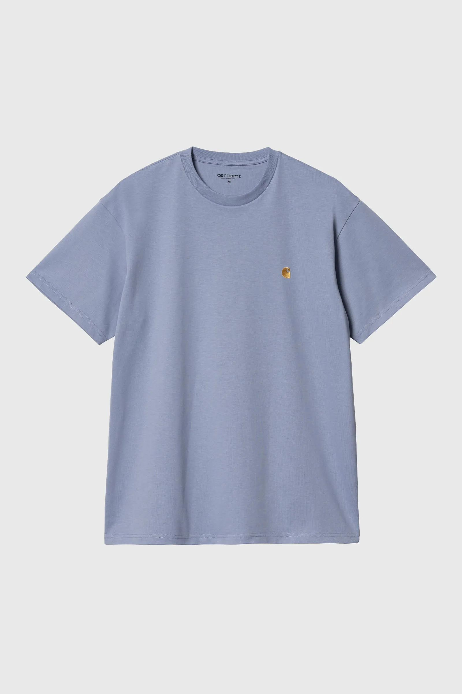 Carhartt Wip S/s Chase T-shirt Celeste Uomo