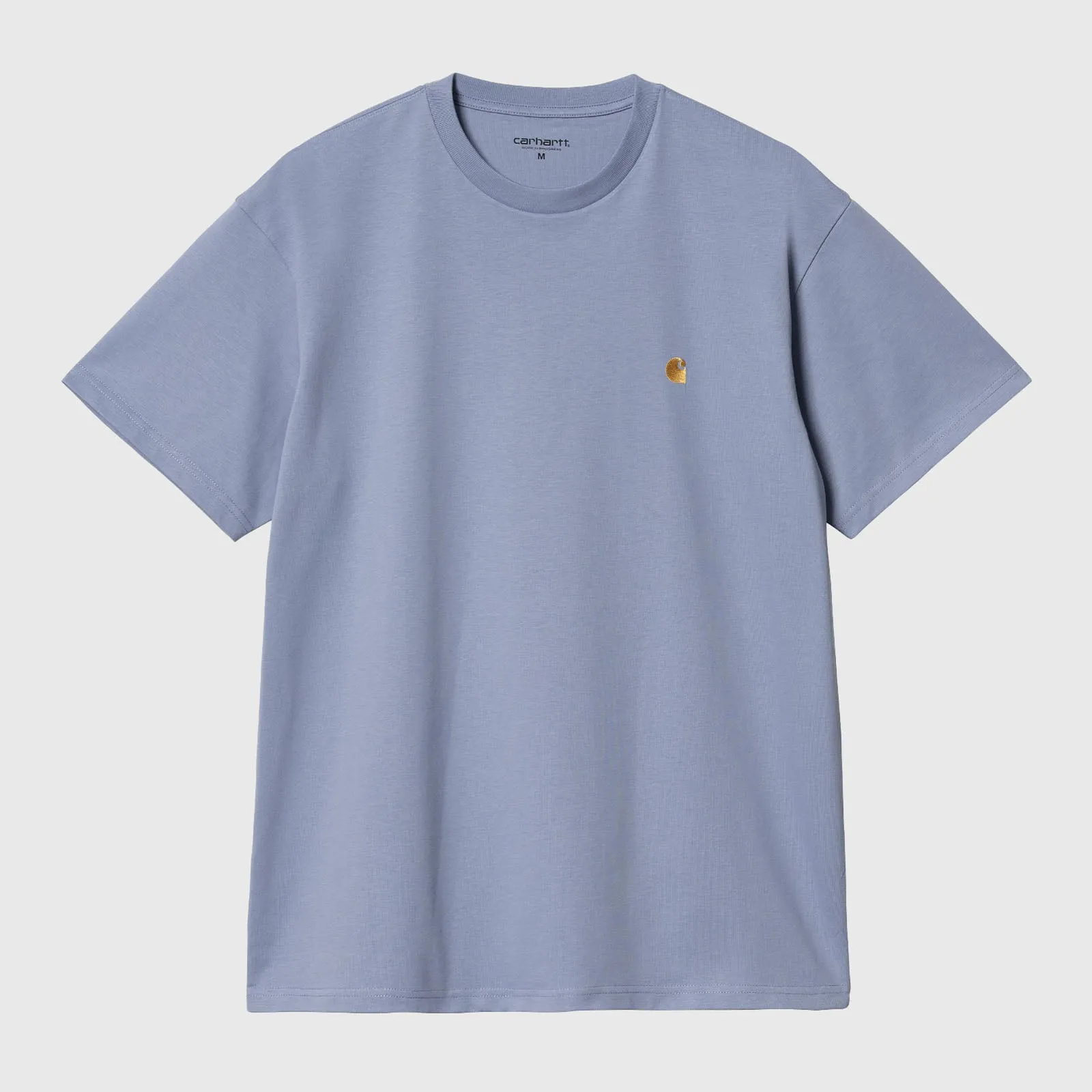 Carhartt Wip S/s Chase T-shirt Celeste Uomo