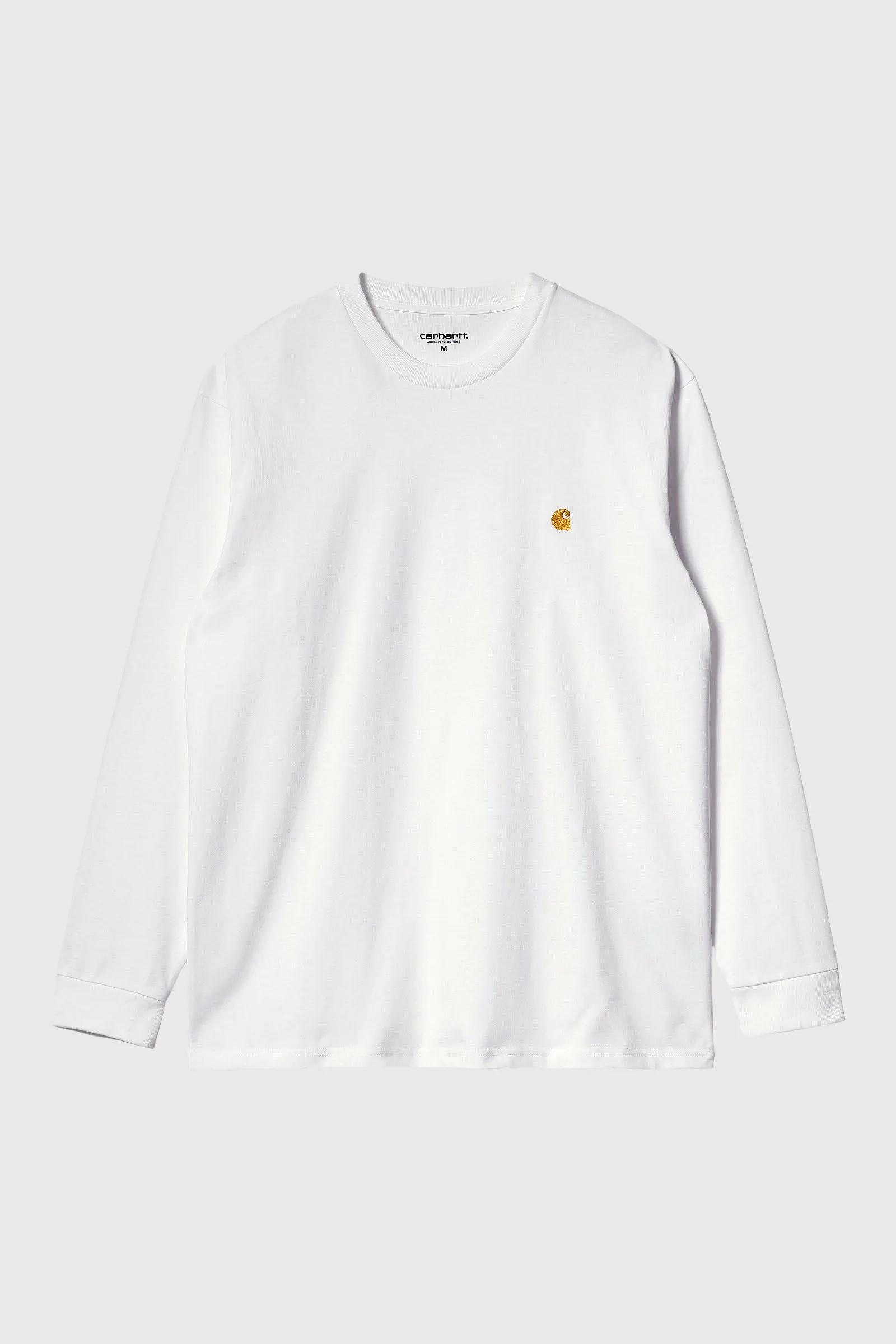 Carhartt Wip T-shirt L/s Chase Bianco Uomo