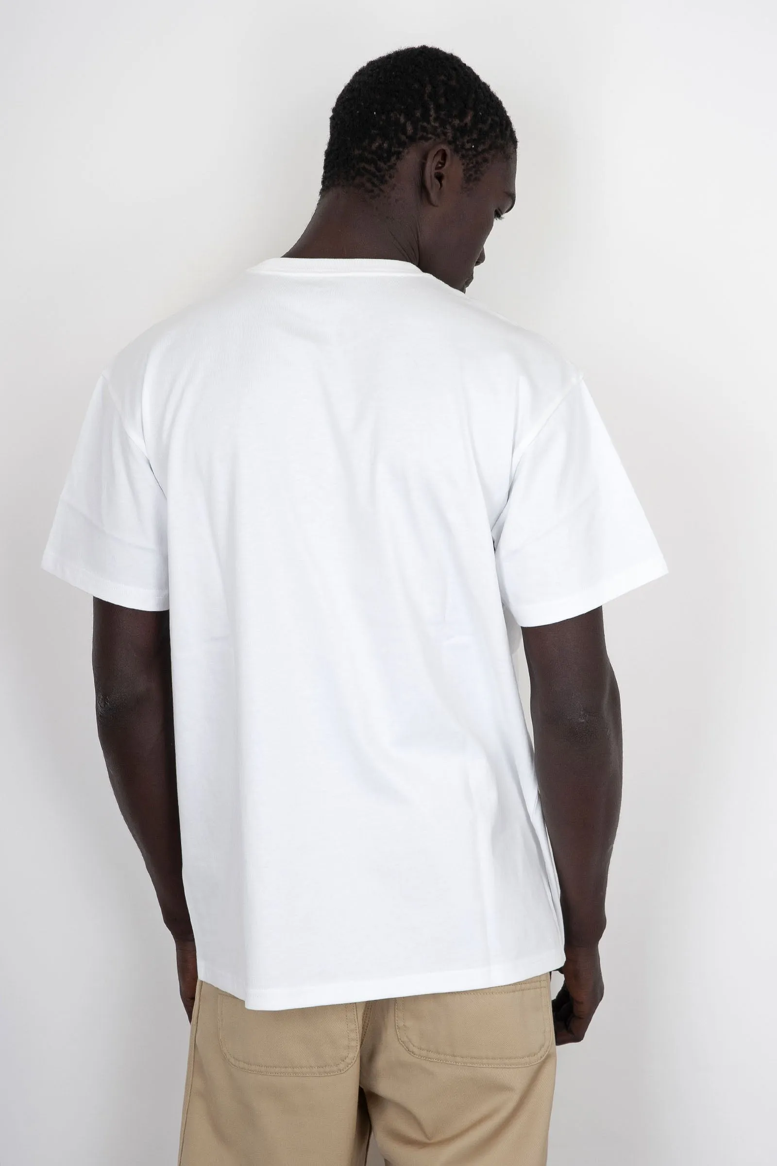 Carhartt Wip T-shirt S/s Chase Bianco Uomo