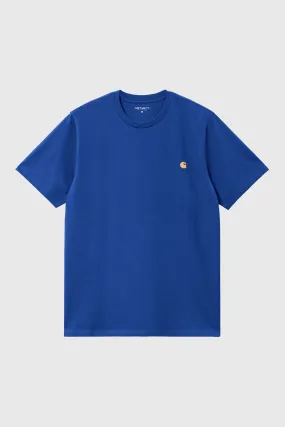 Carhartt WIP T-Shirt S/S Chase Cotone Royal