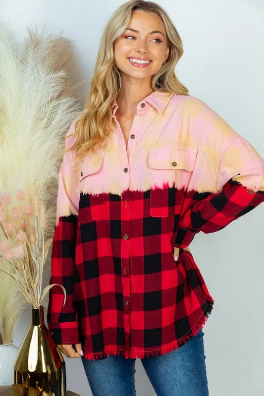 Catch Up Dip Dye Flannel