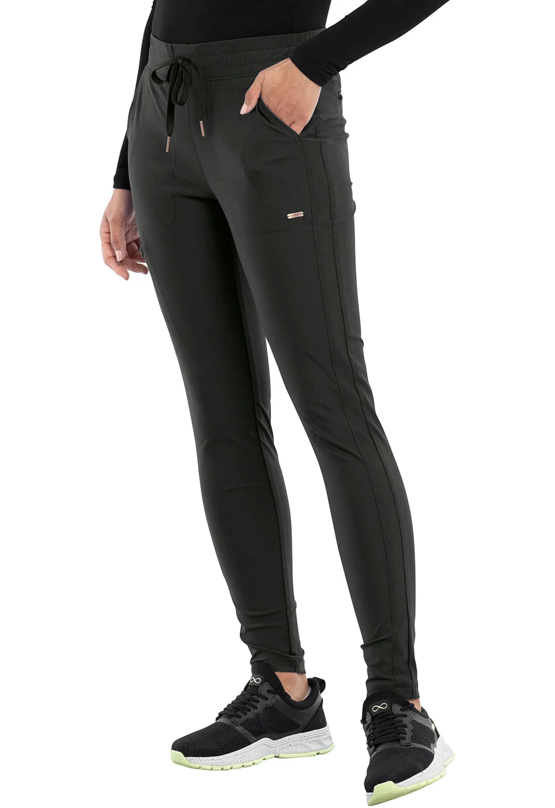 Cherokee Form CK095 Women's Mid-Rise Tapered Leg Scrub Pant - PETITE