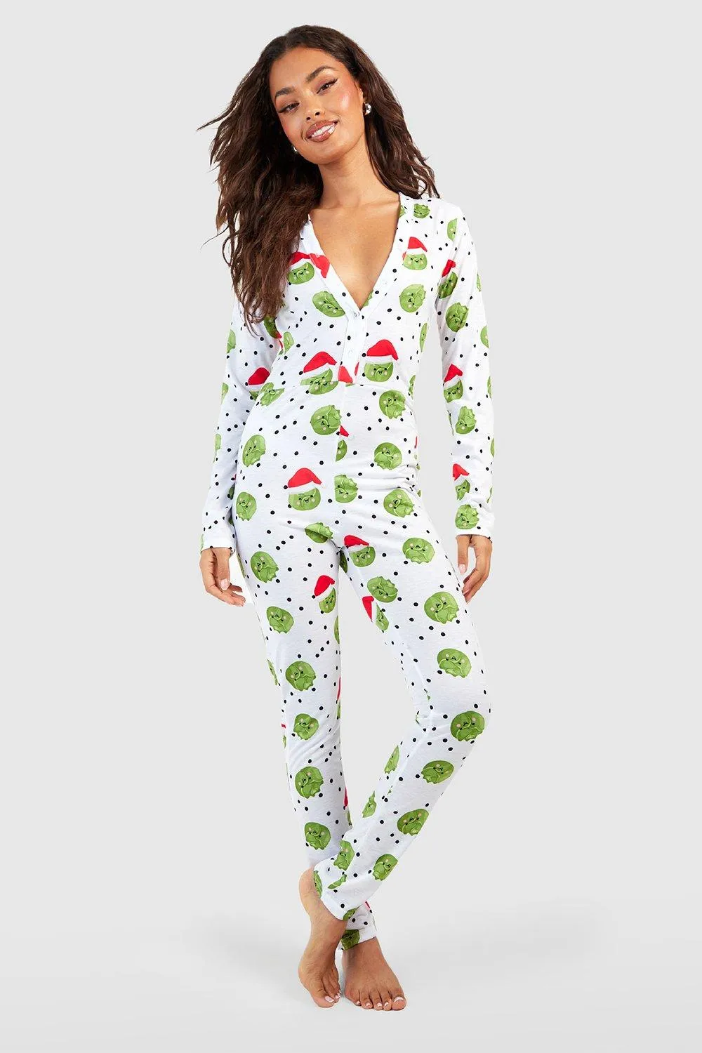 Christmas Sprouts Jersey Knit Onesie