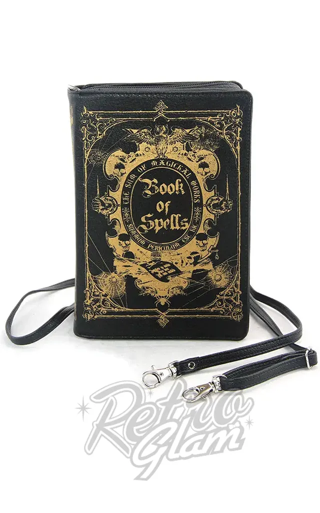 Comeco Book of Spells Black Crossbody/Clutch Handbag