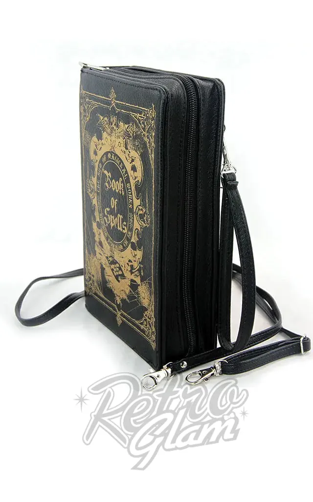 Comeco Book of Spells Black Crossbody/Clutch Handbag