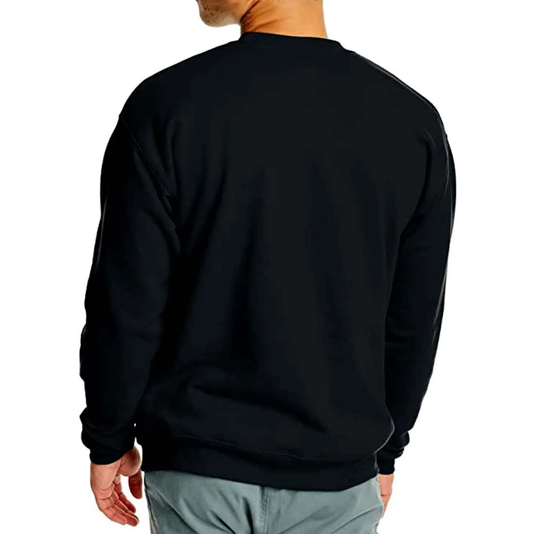 Cotton Black Printed Sweatshirt for Men Full Sleeves - Sagittarius