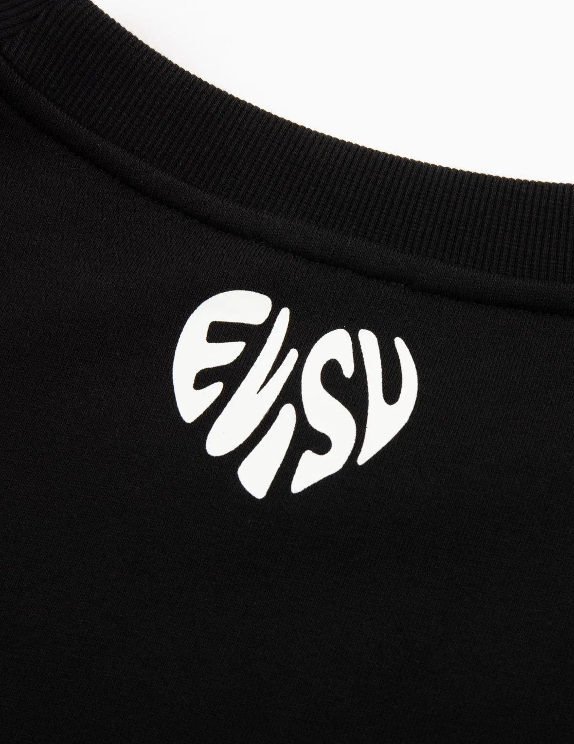 Daruma and Logo Print and Embroidery Oversized Sweatshirt