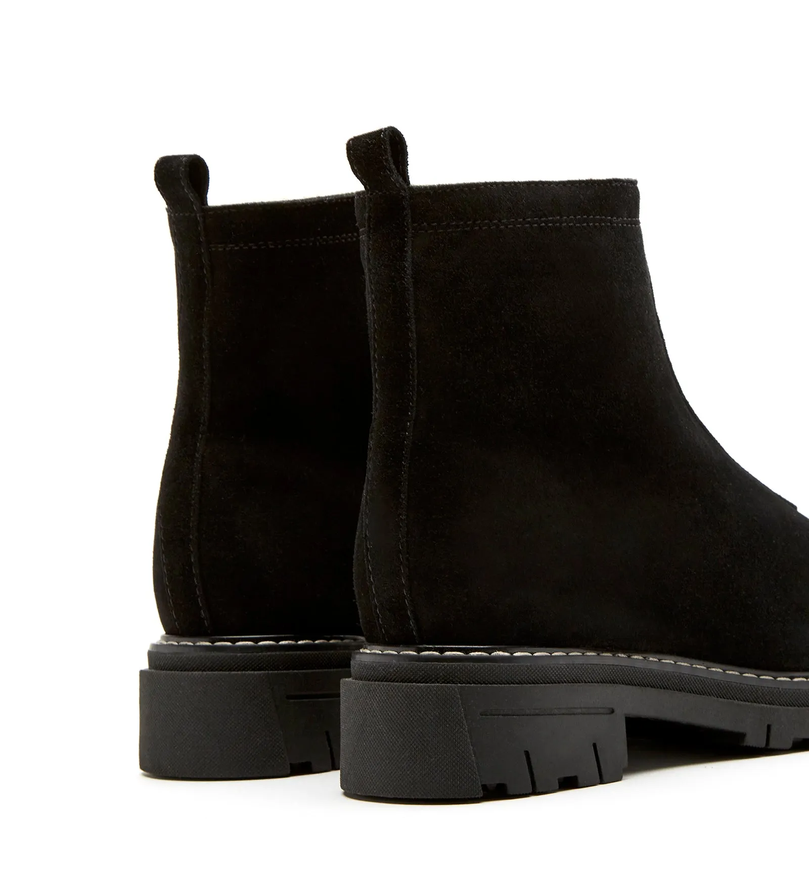 DEON SHEARLING-LINED SUEDE BOOTIE