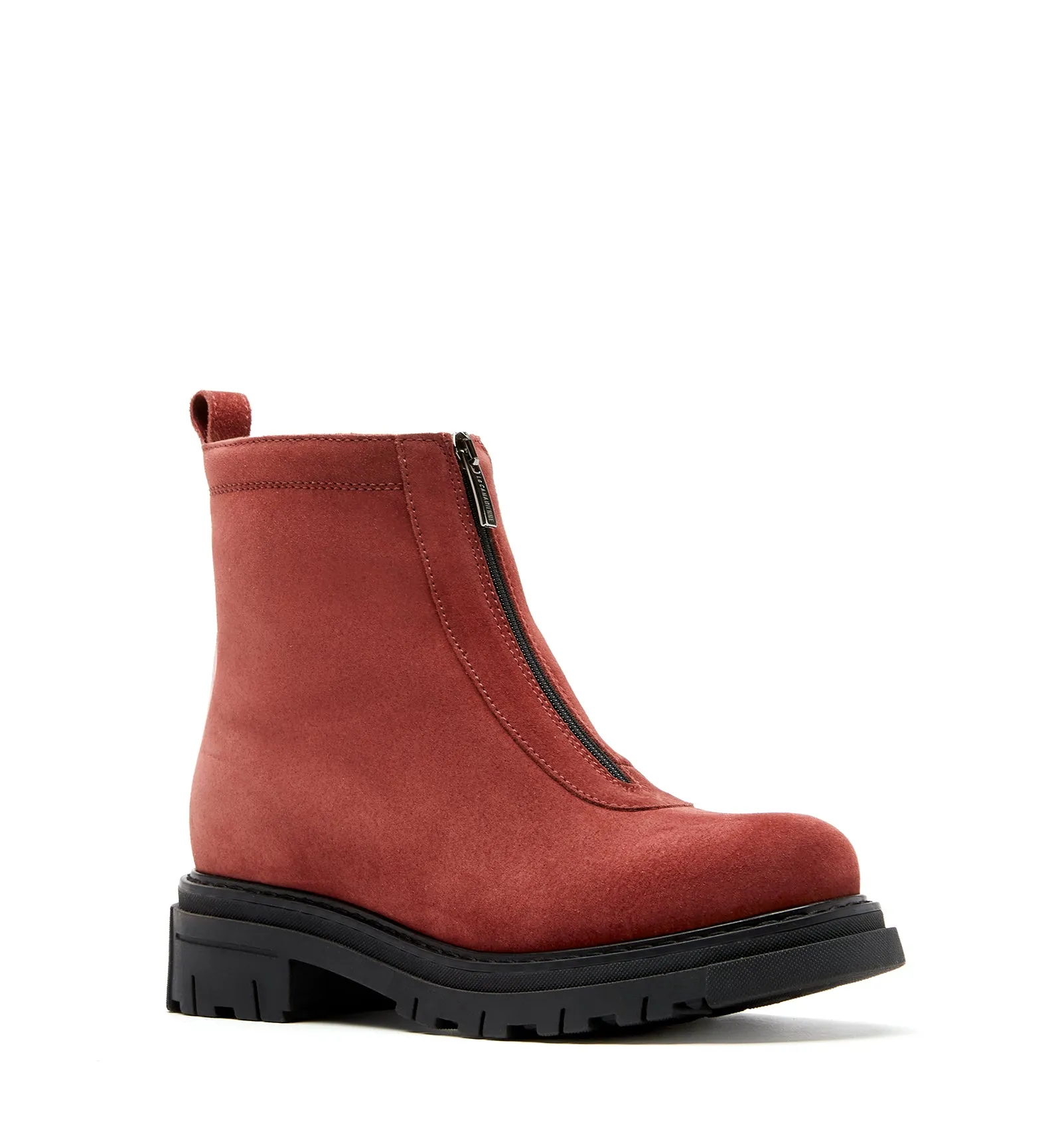 DEON SHEARLING-LINED SUEDE BOOTIE