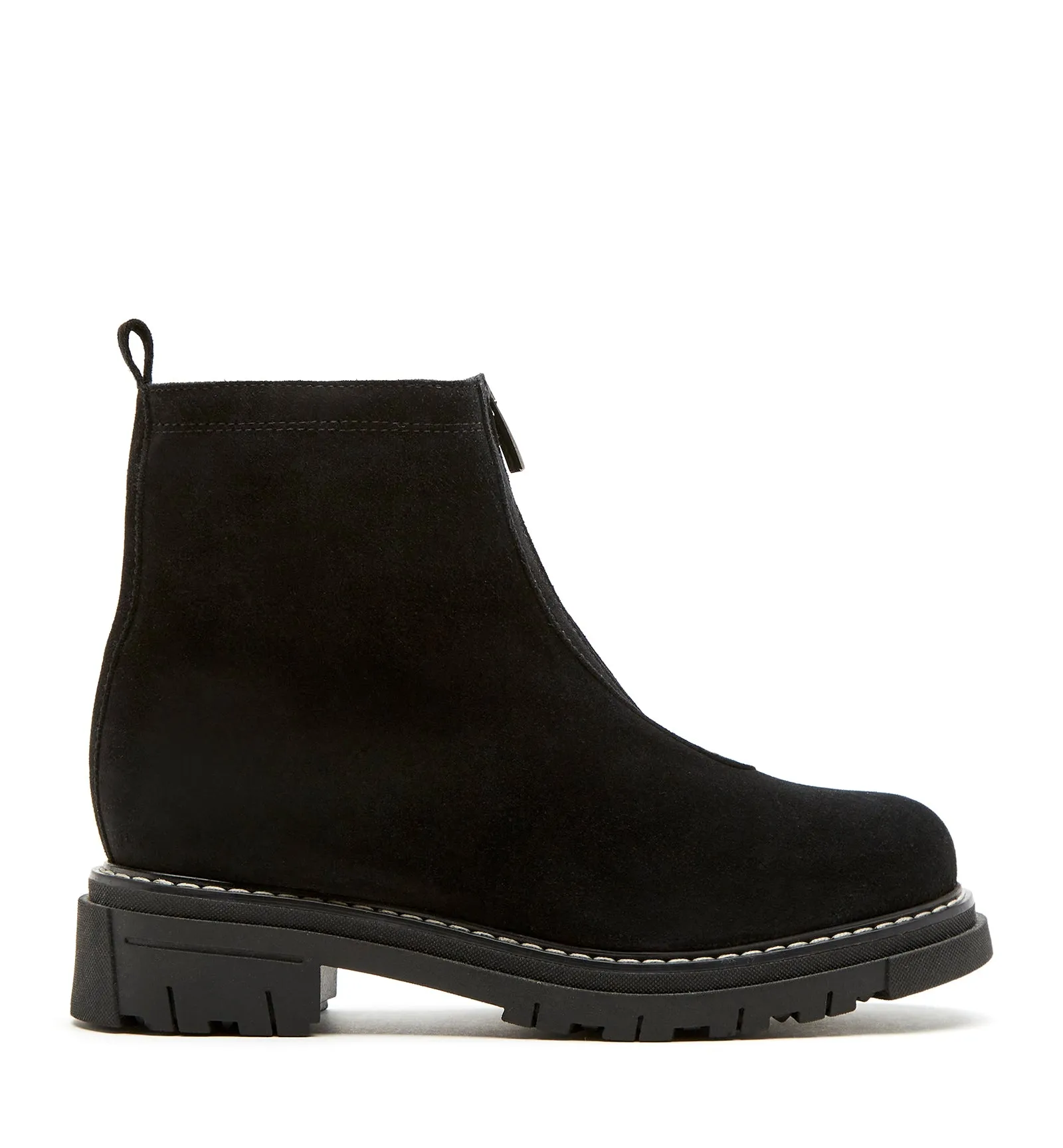 DEON SHEARLING-LINED SUEDE BOOTIE