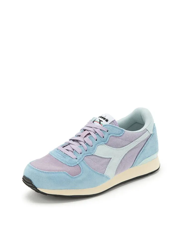 Diadora Women Camaro Suede Trainers Lavender Gray / Stone Blue