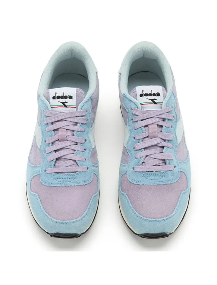 Diadora Women Camaro Suede Trainers Lavender Gray / Stone Blue