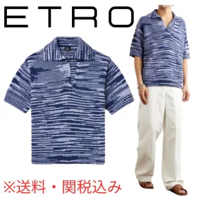 ETRO  |Unisex Cotton Short Sleeves Luxury Polos