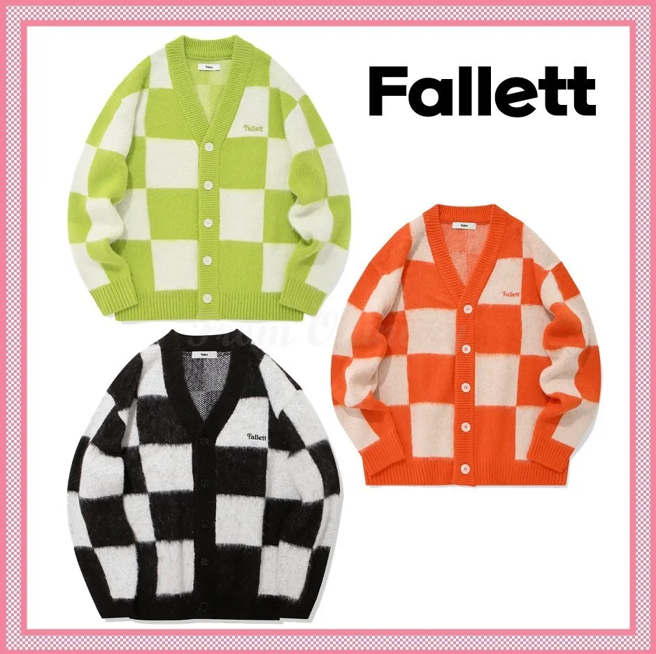 Fallett  |Other Plaid Patterns Casual Style Unisex Street Style Logo