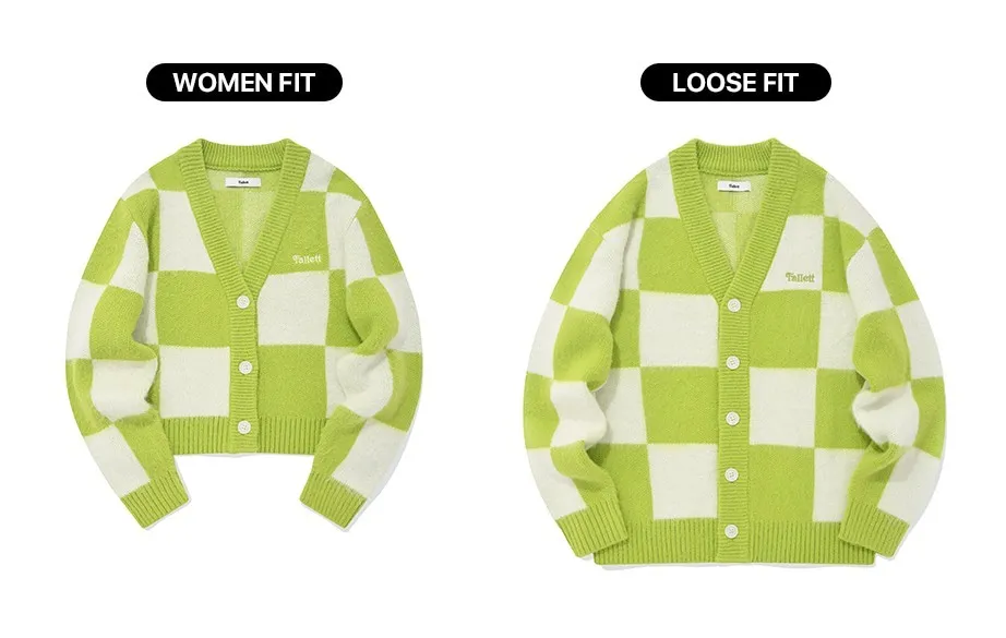 Fallett  |Other Plaid Patterns Unisex Street Style Logo Cardigans