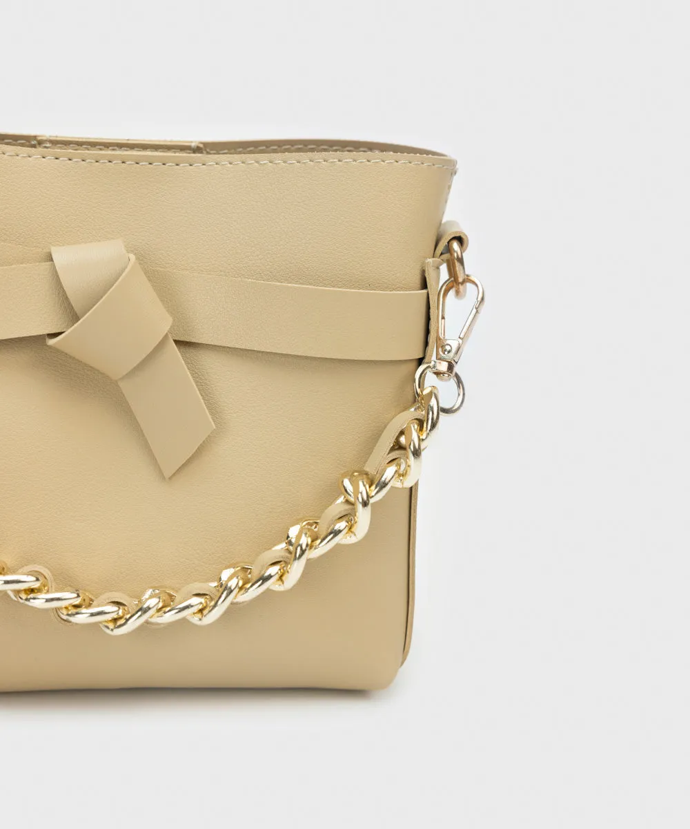 Faux Leather Crossbody Bag