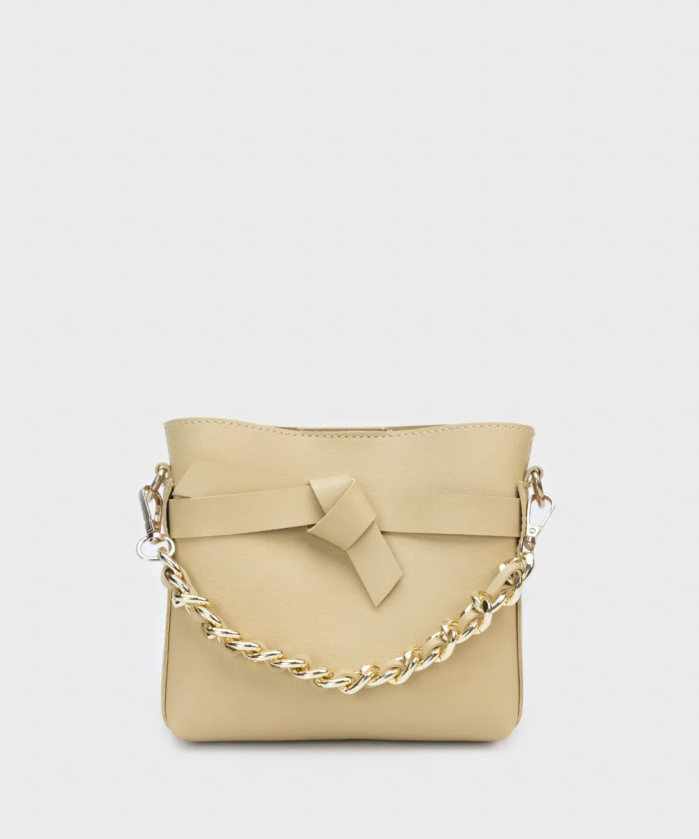 Faux Leather Crossbody Bag