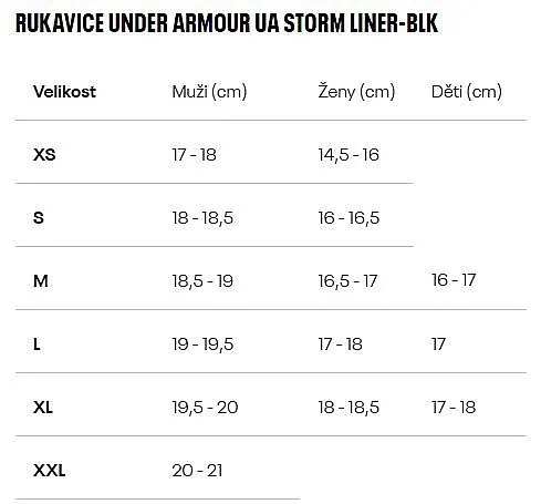 glove Under Armour Storm Liner - 001/Black/Pitch Gray - men´s