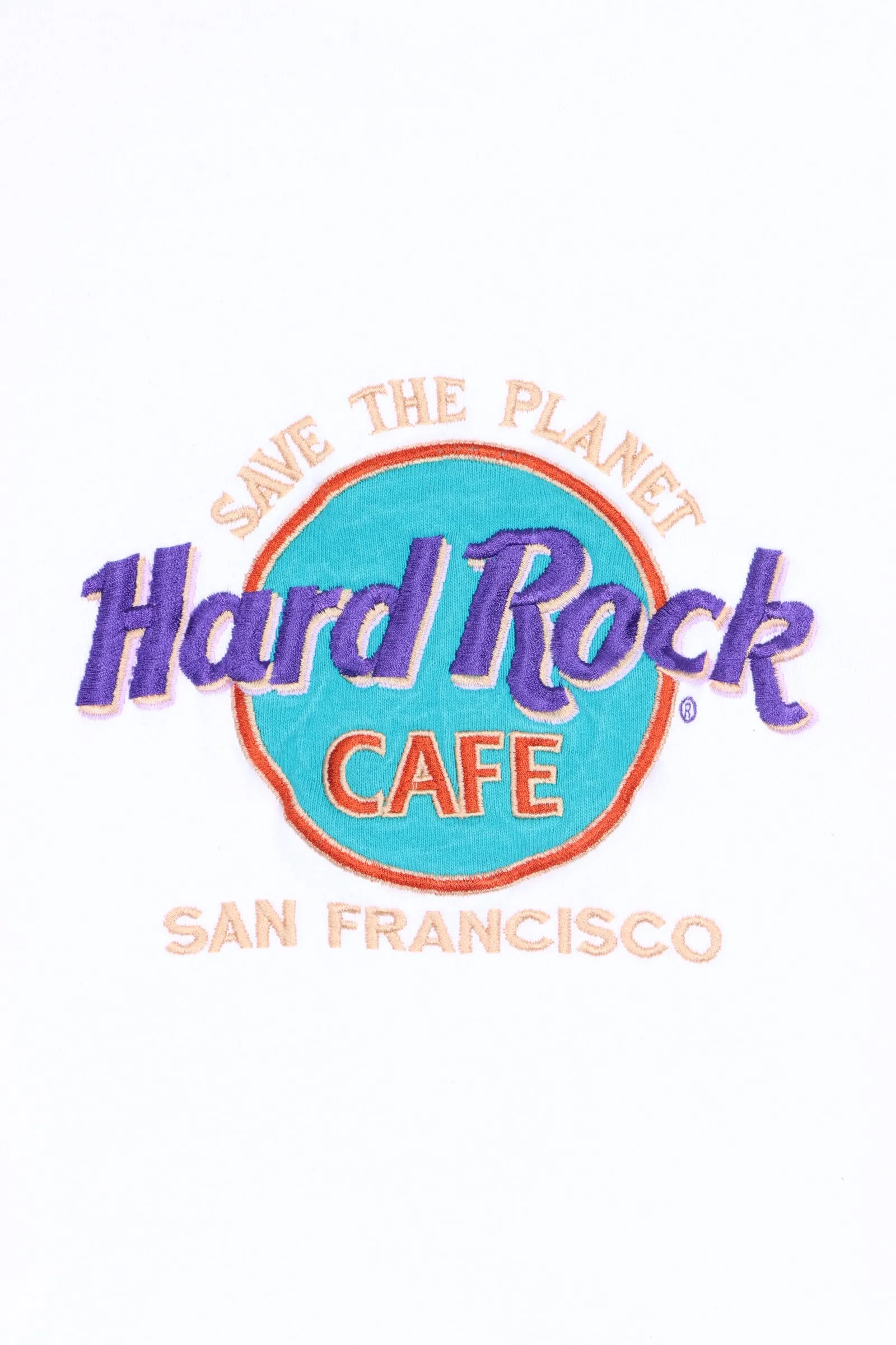 HARD ROCK CAFE San Francisco Embroidered Sweatshirt USA Made (M)