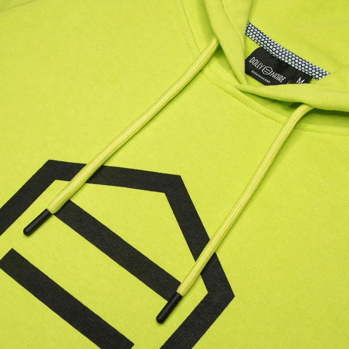 HOODED SWEATSHIRT WITH HEXAGON LOGO Man Yellow Black