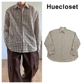 HUE  |Other Plaid Patterns Street Style Long Sleeves Oversized